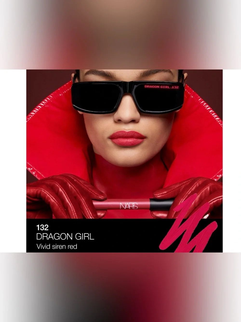 NARS Powermatte Lipstick — Dragon Girl (Bold Red) mini bullet